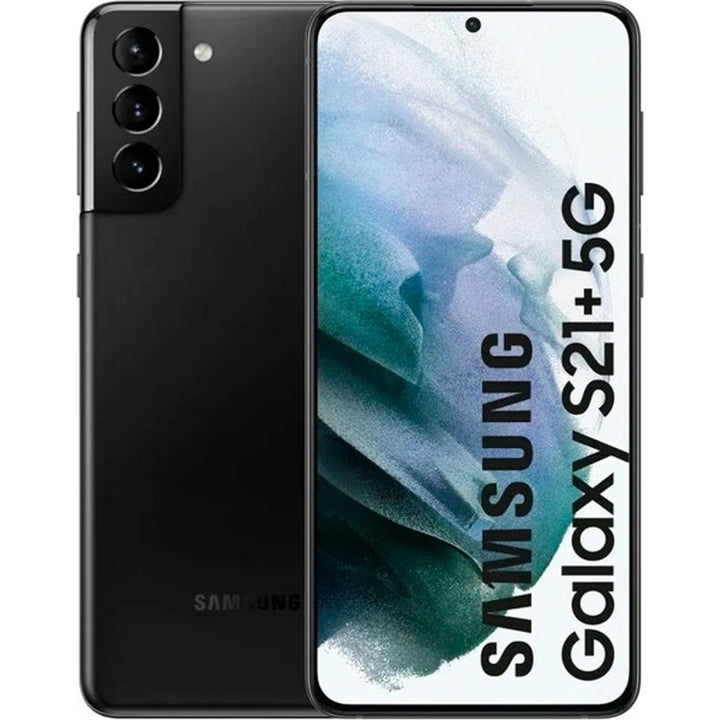 Samsung Galaxy S21+ Noir - visuel MAXPROMO 1500 x 1500 avec Galaxy S21+ 5G sur l'écran