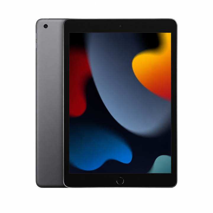 Apple iPad 9 2021 Gris sidéral - vue avant et arrière