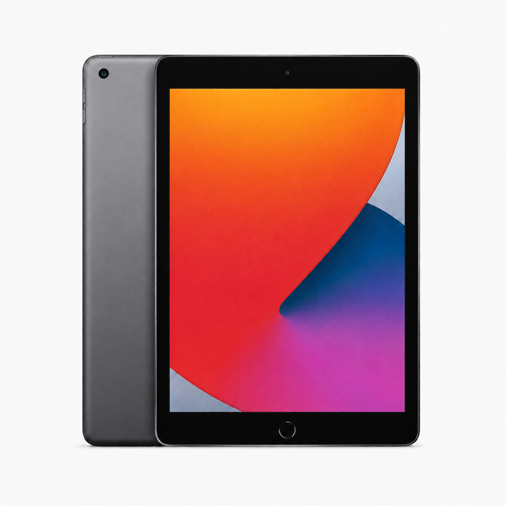 Apple iPad 9.7 2018 Gris sidéral - vue avant et arrière