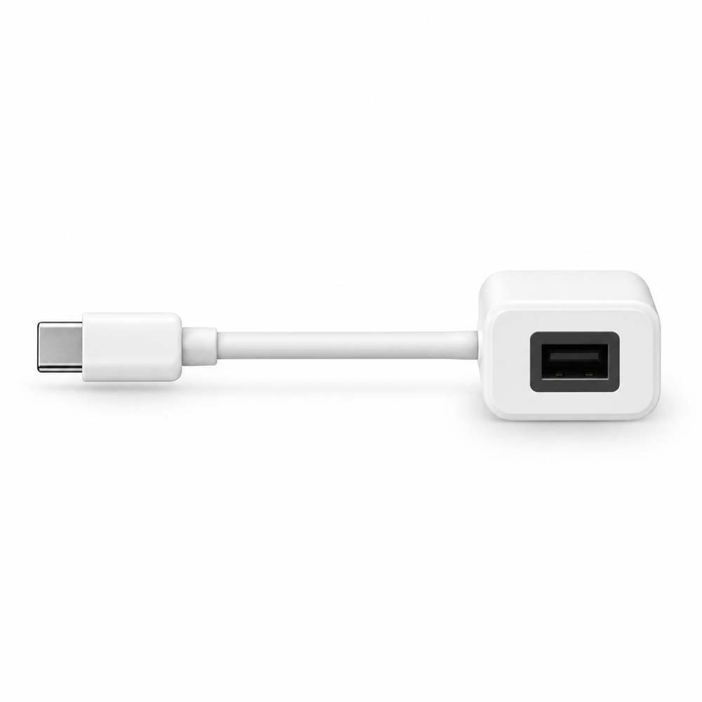 Adaptateur USB-C vers USB-A blanc MAXPROMO