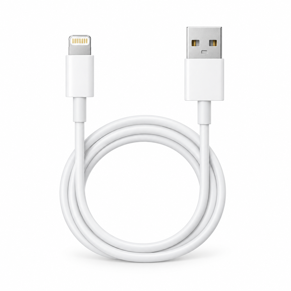 Câble USB-A vers Lightning blanc MAXPROMO